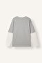Boxy Fit Crew Neck Printed Long Sleeve T-Shirt H9201Ax26Au - 6