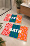 Digital Printing Washable Non-Slip Base 2-Piece Bathroom Mat Set 40X60 60X100
