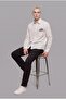 Boxy Fit Striped Long Sleeve Gray Shirt I3028Ax26Hs - 6