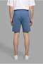 Relax Fit Elastic Lace-Up Waist Shorts with Text Detail I3699Ax26Hs - 3