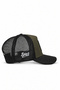 Wolf Logo Cordura Black-Khaki Trucker Hat - 2
