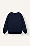 Oversize Crew Neck Basic Thick Basic Sweatshirt F9628Ax25Au - 2