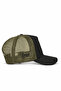 Cordura Black-Khaki Trucker Hat with Lion Logo - 2