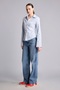 90's Wide Leg High Waist Pipe Leg Jean Pants H6912Ax26Au
