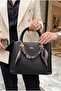 Handbag Black Multi-Compartment Stylish Women's Hand Shoulder Bag