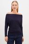 Bat Sleeve Boat Neck Gathered Modal Blouse - 6