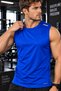 Men's Moisture Absorbing Quick Dry Athletic Technical Performance Athlete Zero Sleeve T-shirt DRIFIT-SIFIRKOL - 3
