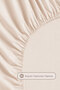 Fine Duvet Cover Set Double Size Fitted Sheet Cotton (200X220 cm) Beige - 6