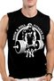 Gorilla Gym Black Cutaway Sleeve | Sleeveless Men's T-shirt | Athlete