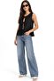 Mixray Ruffled Front Lace-Up Blouse - 3