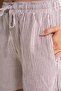 Mixray High Waist Striped Wide Leg Shorts - 5