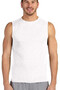 Plain, Unprinted Basic White Cut-Off Sleeve | Sleeveless T-Shirt | Athlete
