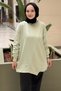 Crochet Knitwear Knitted Detailed Mercerized Tunic