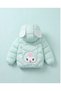 Girl's Winter Autumn Kuromi Lighted Puffer Jacket - 2