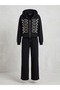 Women's 3-Thread Embroidery Detailed Premium 2-Piece Tracksuit Set