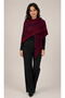 Patterned Double-Sided Knitwear Triangle Shawl - 2