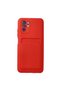 Xiaomi redmi note 10s case kelvin business card silicone - red