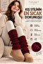 Original Premium Leg Warmer Acrylic Knit Warm Thick Soft Ribbed Texture Leg Ankle Warmer Fully Compatible with Boots Below the Knee Special Design Winter Leggings |   Compatible with All Foot Sizes - 8