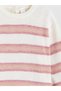 Two Mt Shop Quality Lcw Kids Pink Striped Girls' Knitwear Sweater - 4
