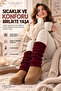 Original Premium Leg Warmer Acrylic Knit Warm Thick Soft Ribbed Texture Leg Ankle Warmer Fully Compatible with Boots Below the Knee Special Design Winter Leggings |   Compatible with All Foot Sizes - 3