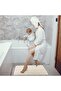 Non-Slip Microfiber Chenille Bath Mat,Soft Absorbent Shaggy Bathroom Rug,50 x 70 cm - 4