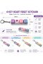 Keyboard Fidget Clicker Keychain for Stress Relief and Focus,4 Pack - 2