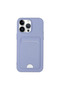 Apple iPhone 14 Pro Case Kelvin Silicone with Business Card Holder - Lilac
