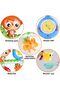 Interactive Baby Bath Toys for Toddlers,Suction Cup Wall Spin Toys with Frog and Monkey Design,Multicolor - 3