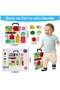 Kitchen Busy Board for Toddlers,Musical Montessori Sensory Toy with Lights and Sounds,Fine Motor Skills Development Travel Toy for Kids 1-4 Years - 6