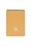 A4 Spiral Cardboard Cover Checkered Linden Notepad - Cream