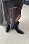 Viva Women's Wrinkled Leather Boots Black - 4