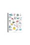 Striped Spiral Notebook with Stickers: Did We Come to Sit? 16.5X22.5 - 2