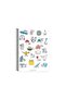 Striped Spiral Notebook with Stickers I Want to Rest 16.5X22.5 - 2
