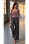 Flexible Fabric Camisole Blouse 581448 Dried Rose - 3