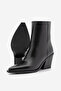 Women's Cowboy Pointed Toe Western Boots Forne Black - 8