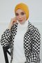 Hijab Bonnet, Tb-5, Mustard - 5