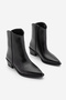 Women's Pointed Toe Cowboy Stitching Detailed Western Boots Vildo Black - 5