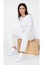 7 cm Height-Increasing White Color Women's Sneaker - 2