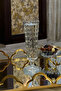 Crystal Presentation Glass 130 ml Set of 6 Glass Cups with Stands Stylish Coffee Cup Set - 5