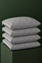 Quilted Pillow Protector Mattress Cover 50X70 4-Pack Melange Gray - 2