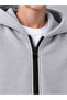 Unisex Kids Gray Zippered 3ip Thick Fleece Sweatshirt - 3