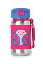 Stainless Steel Water Bottle with Straw Butterfly 350 ml