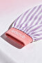 Premium Ecru Purple Zebra Bath Shower Scrub Exfoliating Glove 100% Floss Silk for Normal Skin - 4