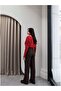 High Waist Fabric Palazzo Trousers - 3
