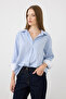 Relaxed Fit Cotton Shirt - Blue - 4