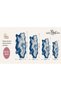 Aura Blue Shiny Waves Patterned Woven Base Decorative Carpet Auraplus42 - 4