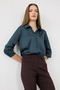 Striped Flare Pants - Burgundy - 6