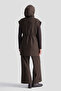Brown quilted vest and pants set - 6