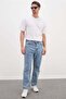 Tie-Waist Zippered Jeans - 4
