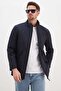 Zippered Stand Collar Regular Softshell Coat